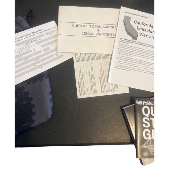 Dodge RAM ProMaster 2021 Owners Manual & Quick Start Guide Complete Bag OEM - Picture 5 of 5